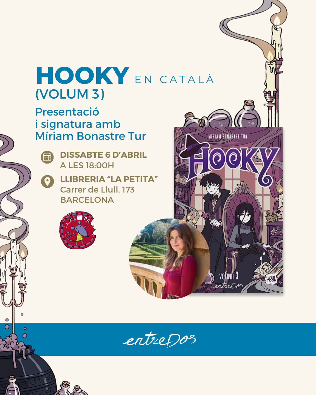 Vine a conèixer a la Miriam Bonastre, autora de Hooky, a La Petita