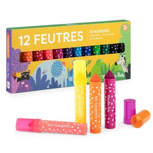 12 ROTULADORES PUNTA CÓNICA