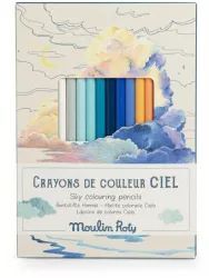 12 LÁPICES DE COLORES + 3 TARJETAS-CIELO