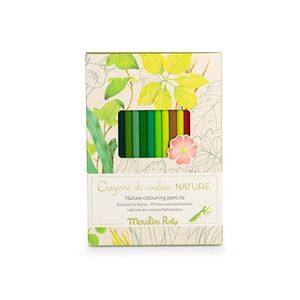 12 LÁPICES DE COLORES + 3 TARJETAS-NATURALEZA