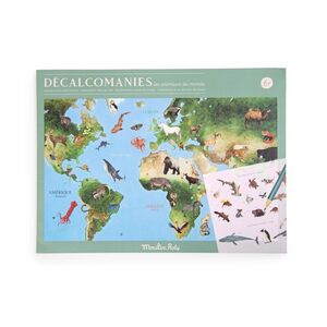 DECALCOMANIES - LES ANIMAUX DU MONDE