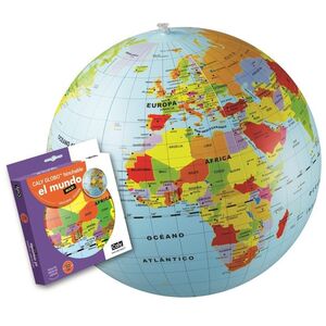 17,95GLOBO HINCHABLE EL MUNDO, MAXI 50 CM