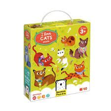 PUZZLE I LOVE CATS 40 PIEZAS
